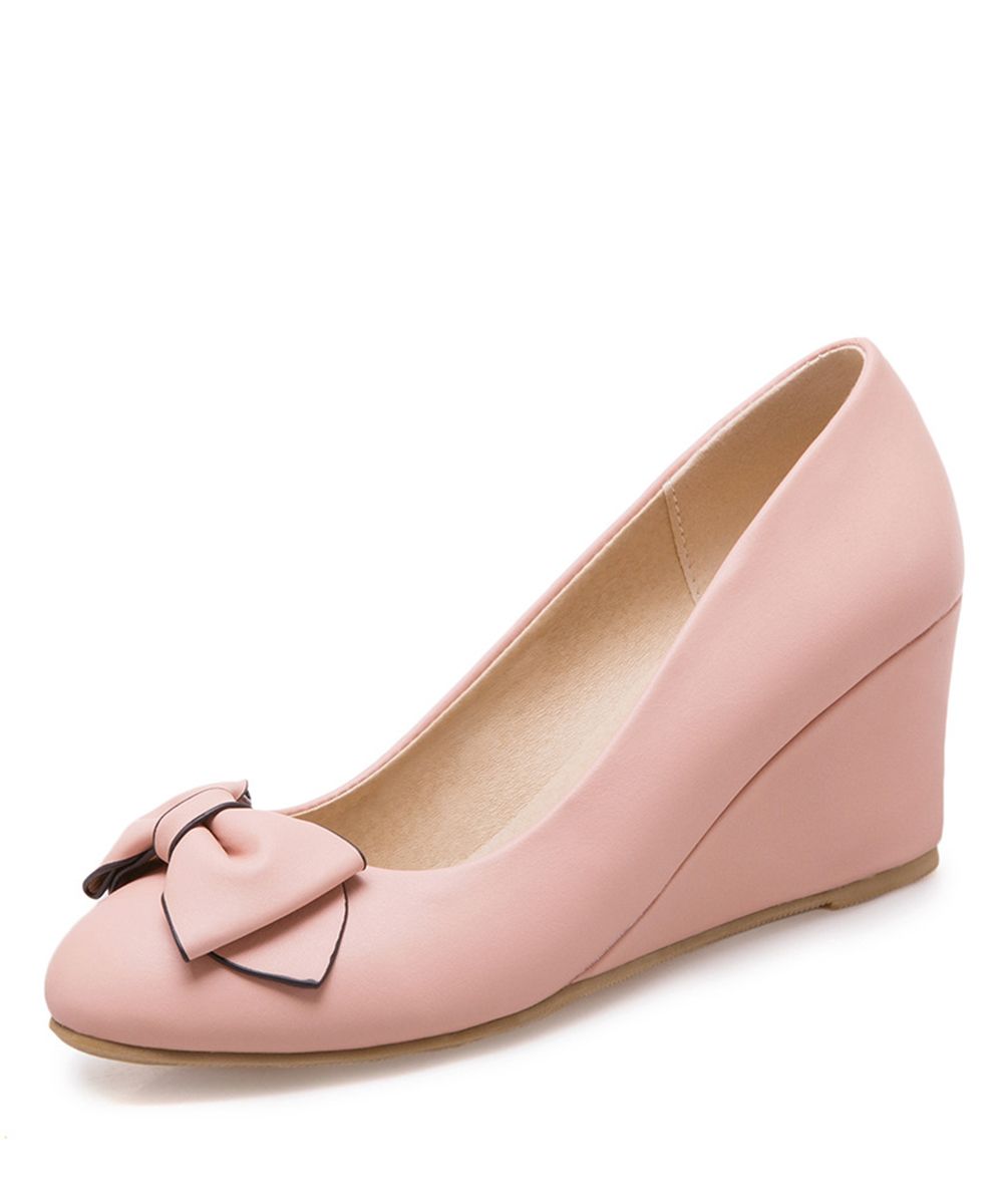 2024 Net Red New Wear Soft Skin Fish Mouth Leak Toe Bow Size Code Flat Bean Single High Heels Shoes for Women Wholesale