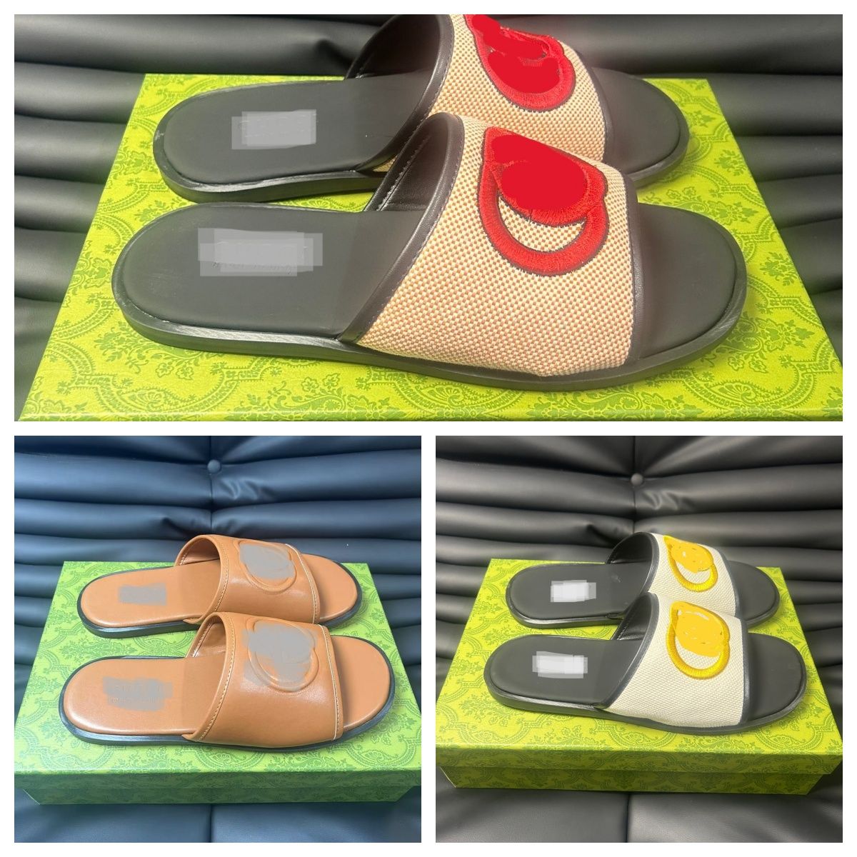 New Luxury Shoes Replica AAA Distributors Replica Online Store Women Slides Men Slides AAA Quality Slippers sandals