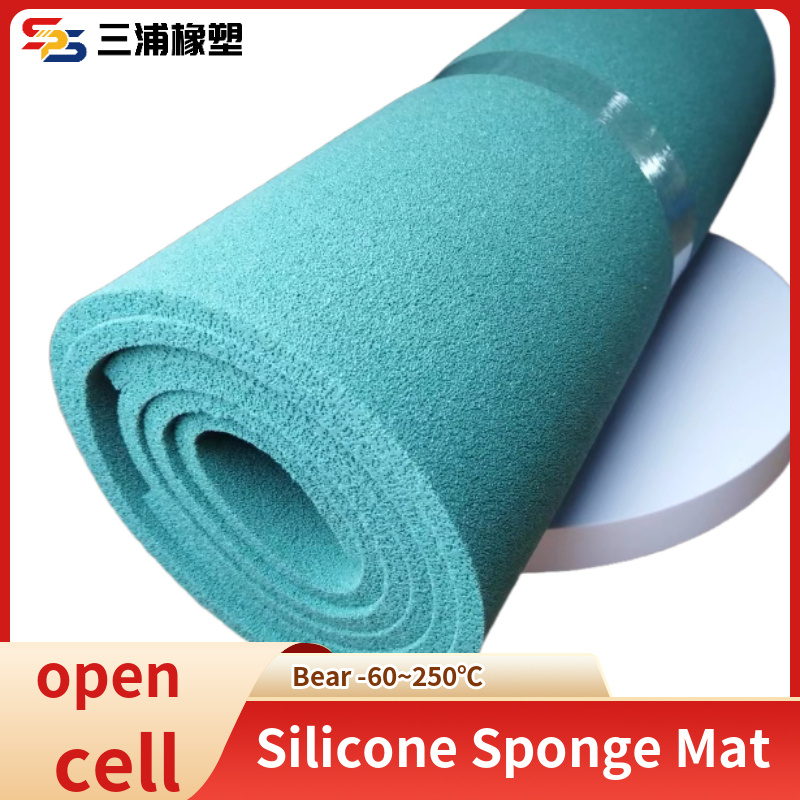 for Ironing Press Machine Open Cell Silicone Foam Sponge Mat