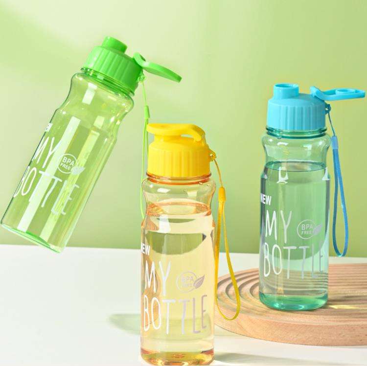 Customized Oem Children 550ml Large Capacity Portable Cute Rabbit Plastic Water Bottle for School Kids