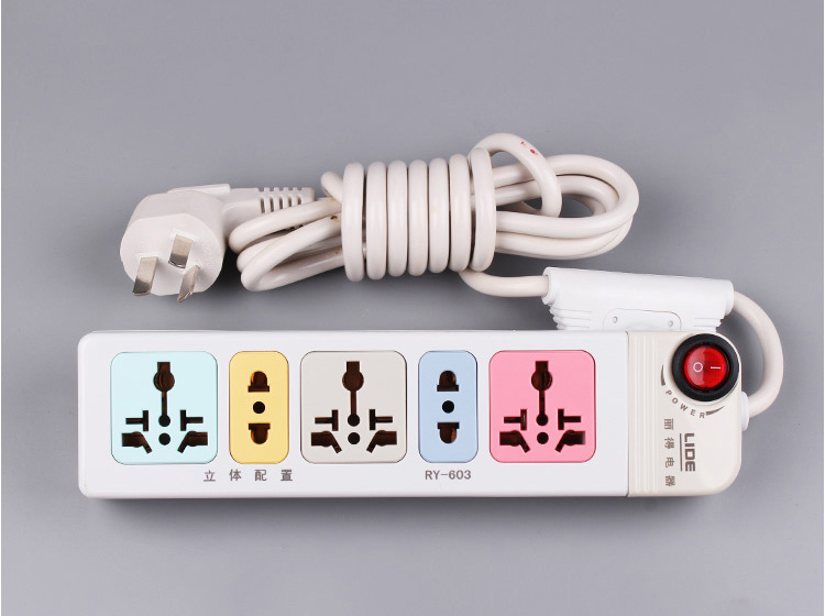 Convenience 5 Outlet Universal Power Strip/Individual Switch Design