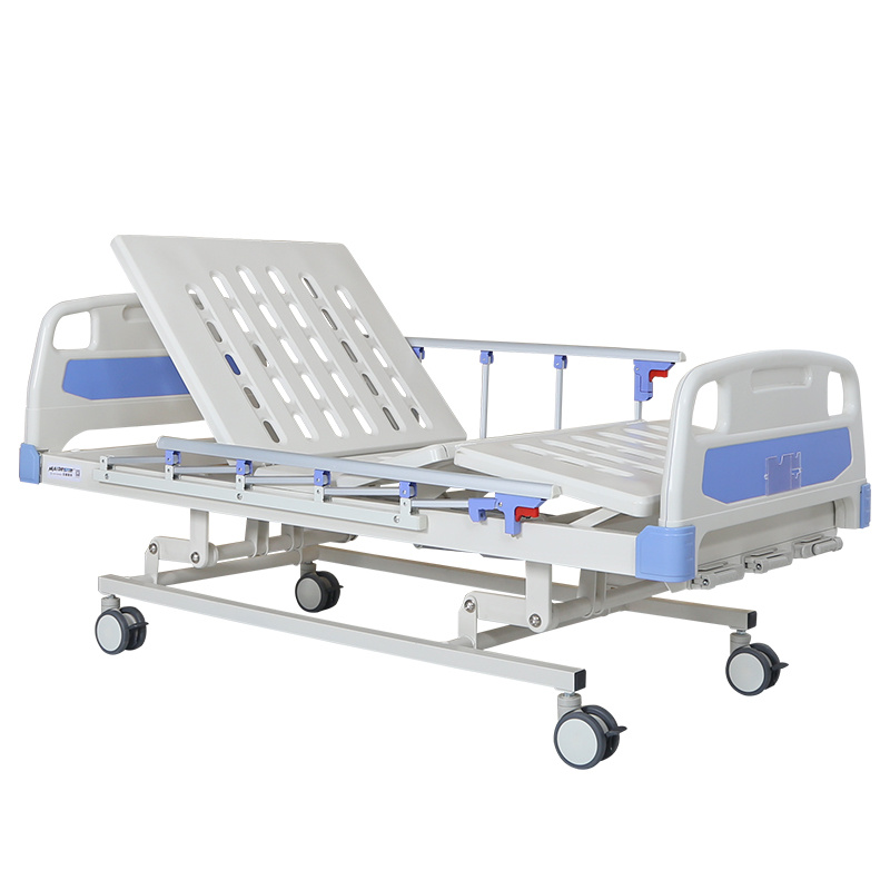 Hospital Furniture Manufacturers 2 Functions Two Cranks Manual ICU Bed
