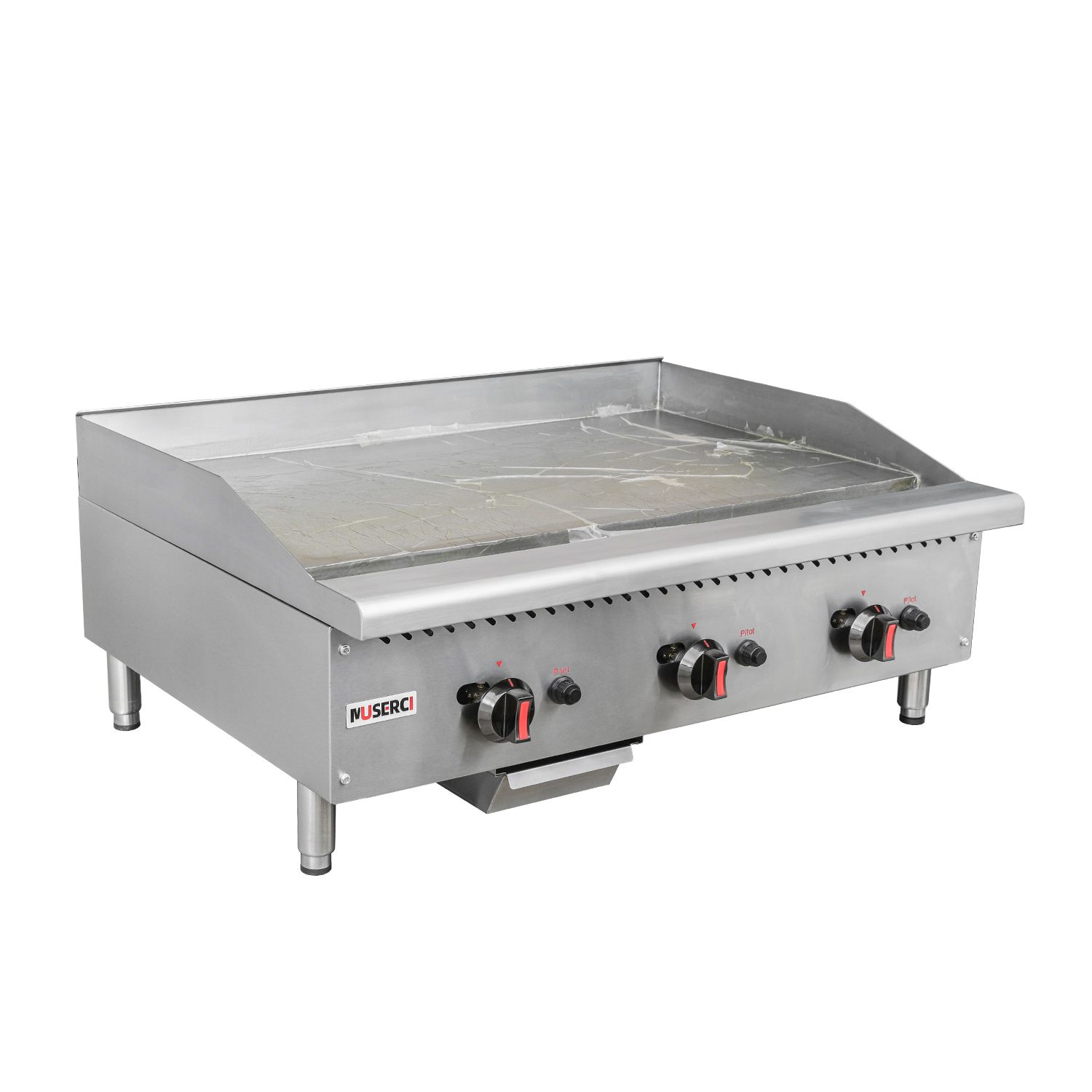 User-Friendly Gas Grill Equipment with Thickness Griddle Plate for Kitchens