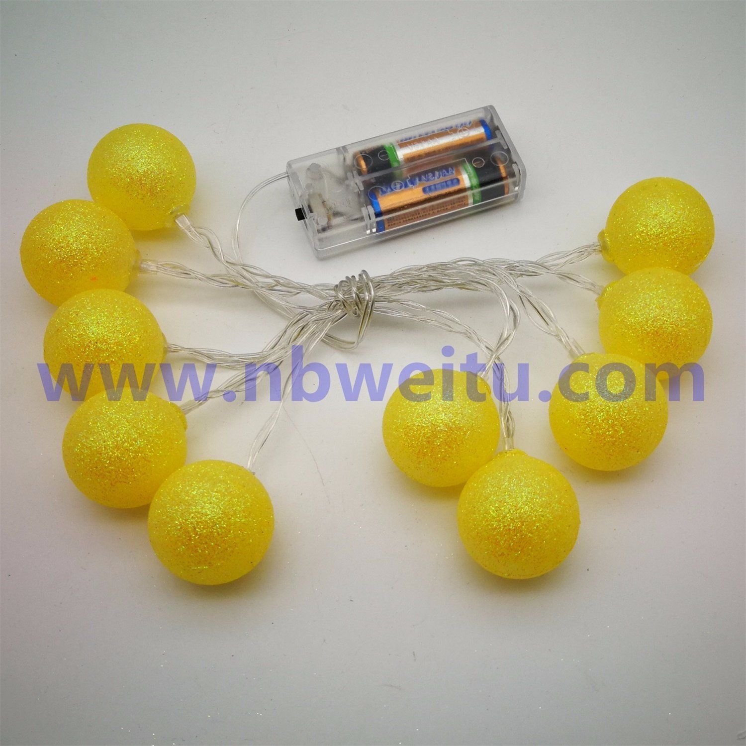 China Wholesale Party Decoration LED Shining Powder Ball String Light