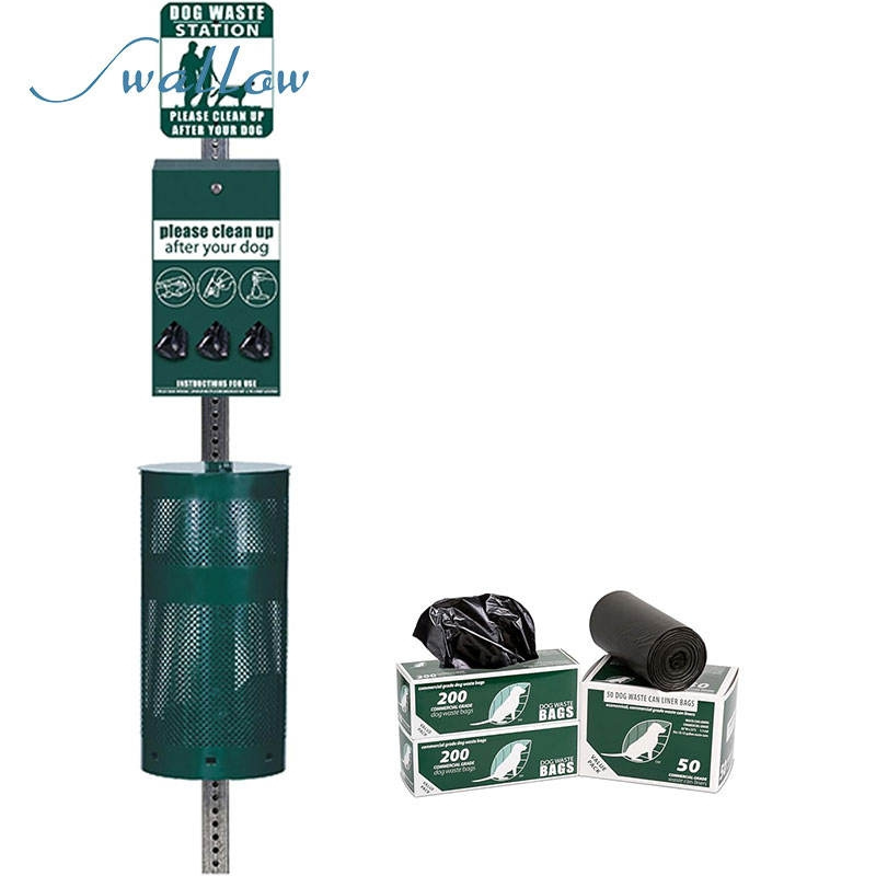 High Quality Litter Cast Environmental Protection Solid Dog Litter Station with Cover