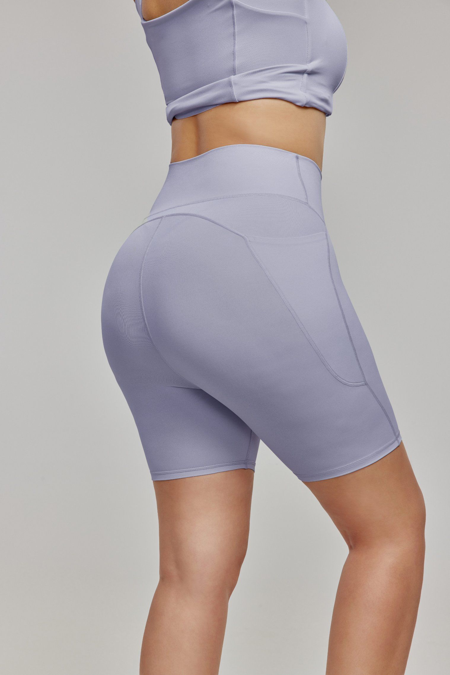 Women's Activewear High Waist Yoga Biker Shorts Compression Fit, Antibacterial, Plus Size Activewear Shorts