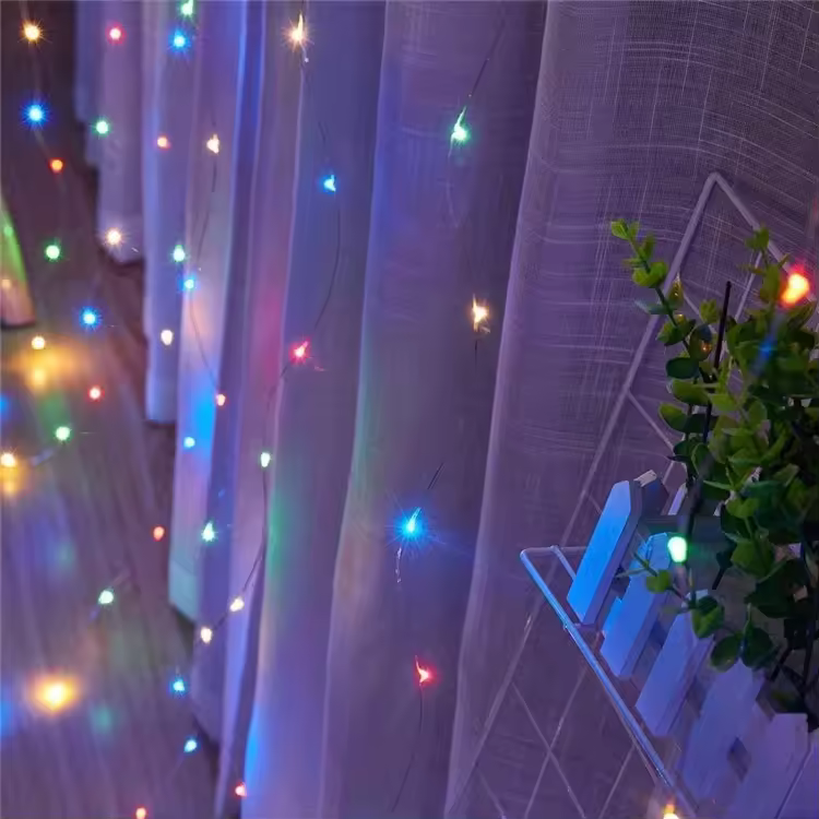 Top Sale Party Home Decoration Window Curtain String Light 300 Led Window Curtain Icicle Romantic String Light