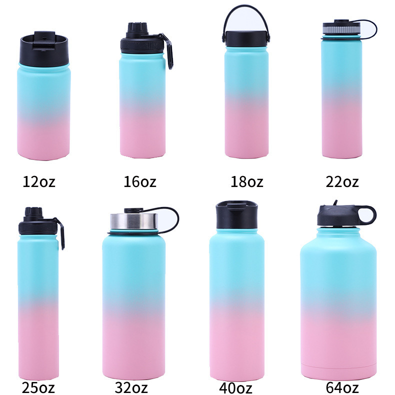 Multi Sizes Stainless Steel Sport Tumbler Insulated Vacuum Flask Sports Water Bottle