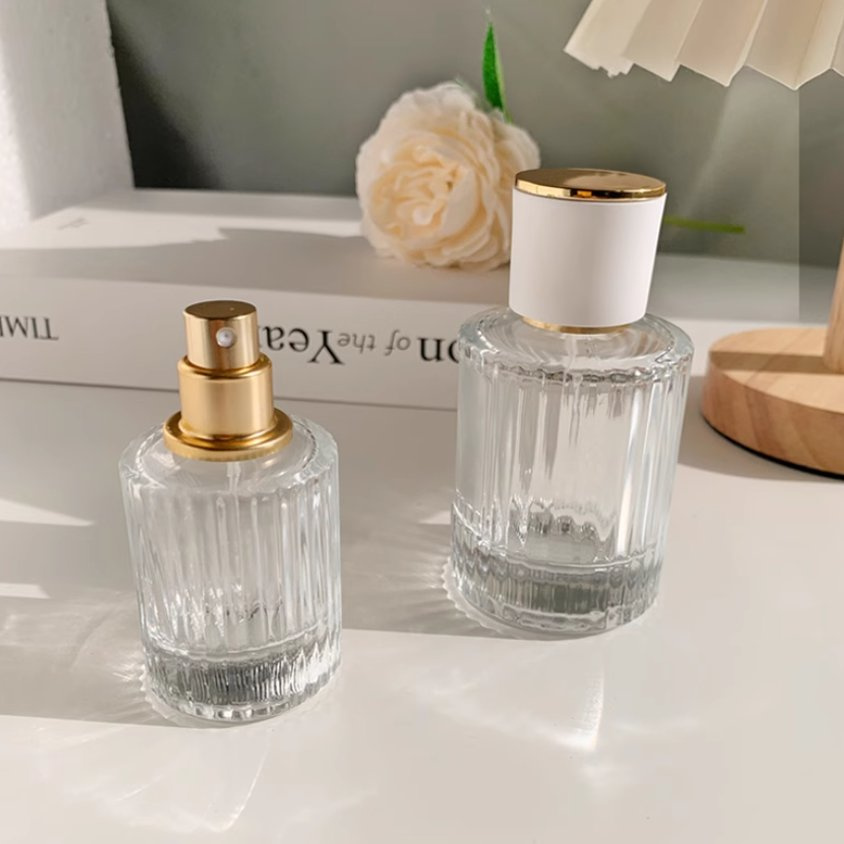 2025 New Style High Quality Spray Coated Glass Perfume Bottle 30ml 50ml 100ml