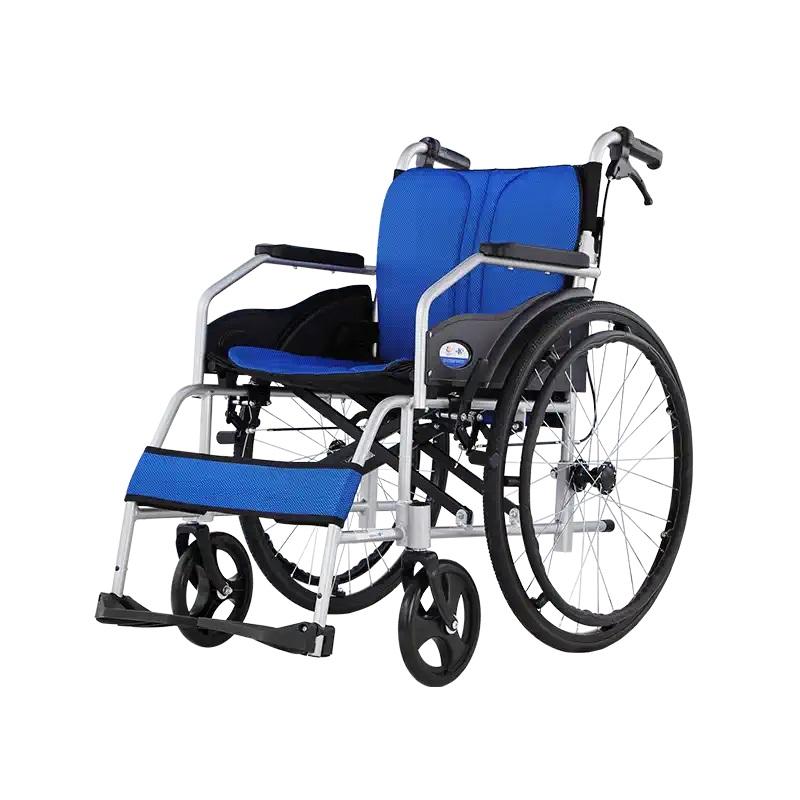 Factory Sells New Type Folding Wheelchair Lightweight Aluminum Manual Wheelchair With Foldable Backrest Wheelchair for Elderly