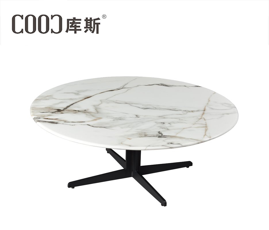 Luxury Marble Round Combination Modern Small Living Room Household Table 2PCS Coffee Table