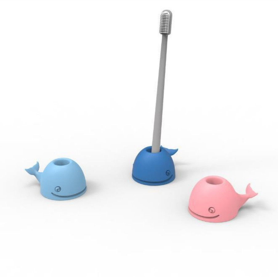 OEM Creative Functional Cute Whale Pen Toothbrush Holder