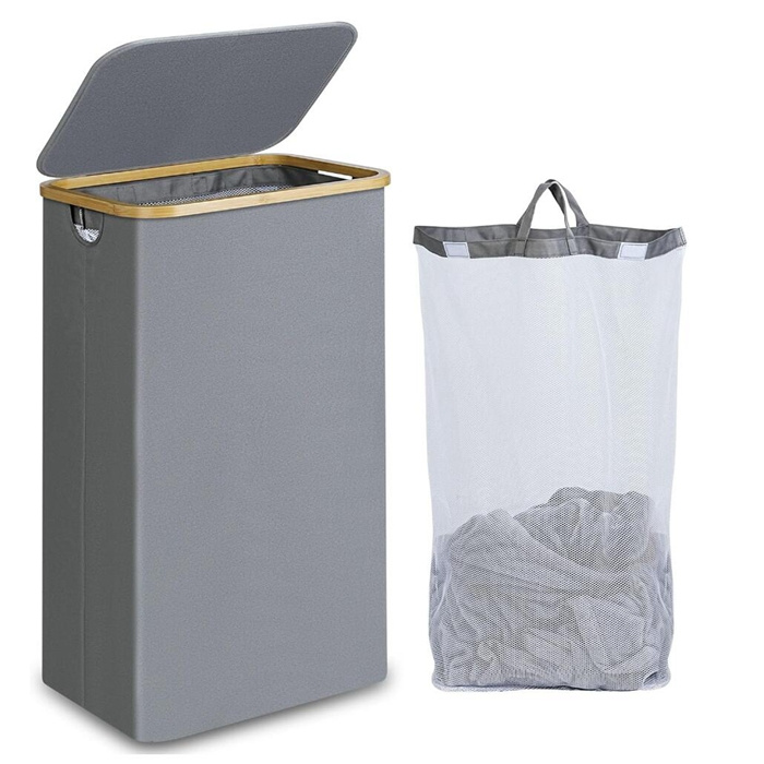 Collapsible Dirty Clothes Hamper Organizer with Removable Inner Bag for Clothes Toys