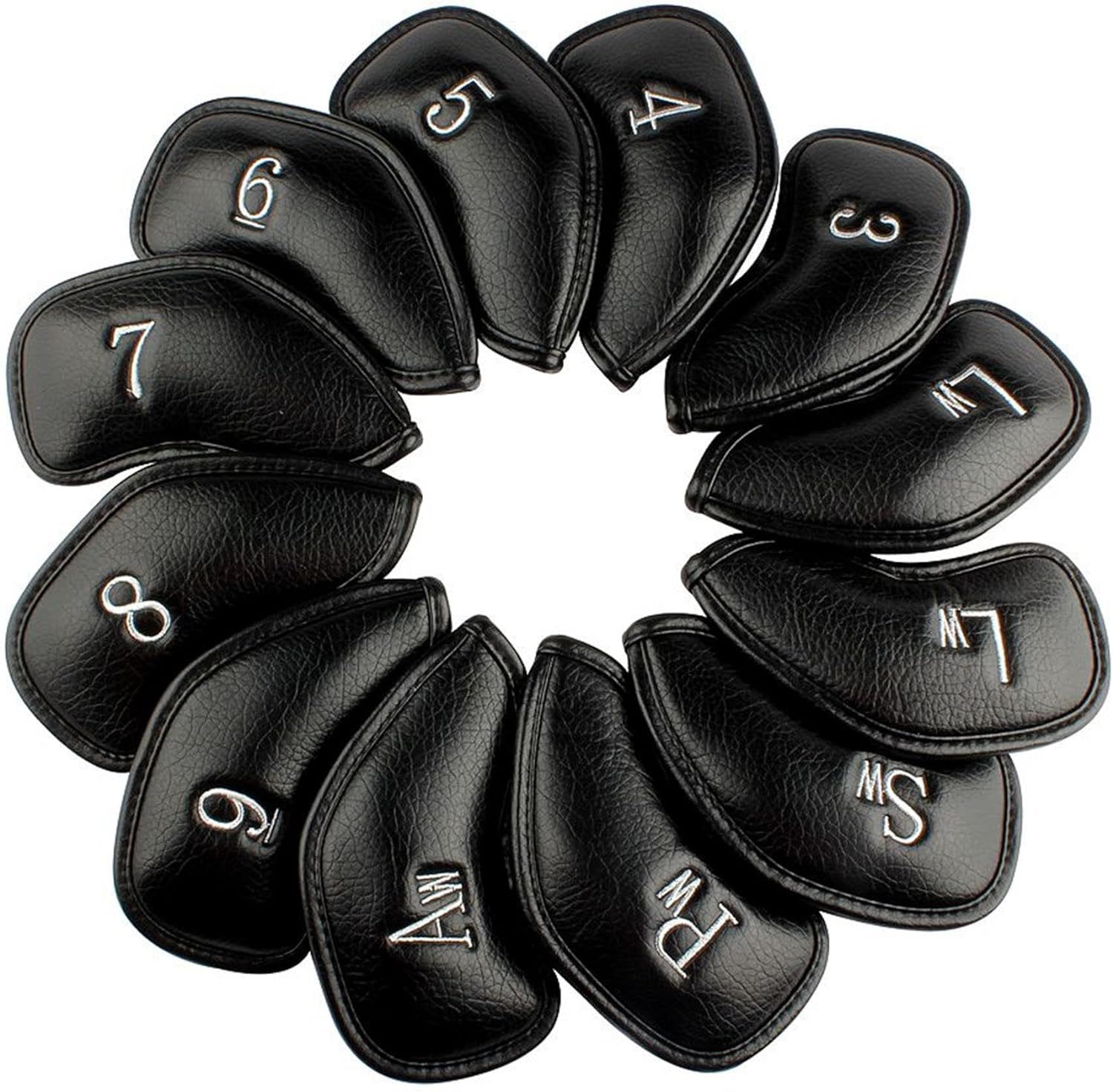 Golf 12PCS or 1PC Thick Leather Golf Iron Head Covers Set