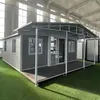 20FT 30FT 40FT Prefabricated Modular Office Home Expandable Container House with Solar Panel System