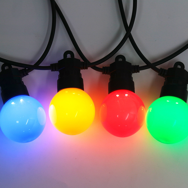 China Factory Seller Christmas Decor Color Chasing LED Festoon String Lights G50 LED Lights Outdoor