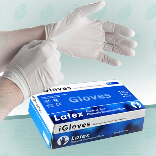 Latex Gloves Malaysia Manufacturer Free Samples Disposable Powdered Sterile Latex Surgical Gloves