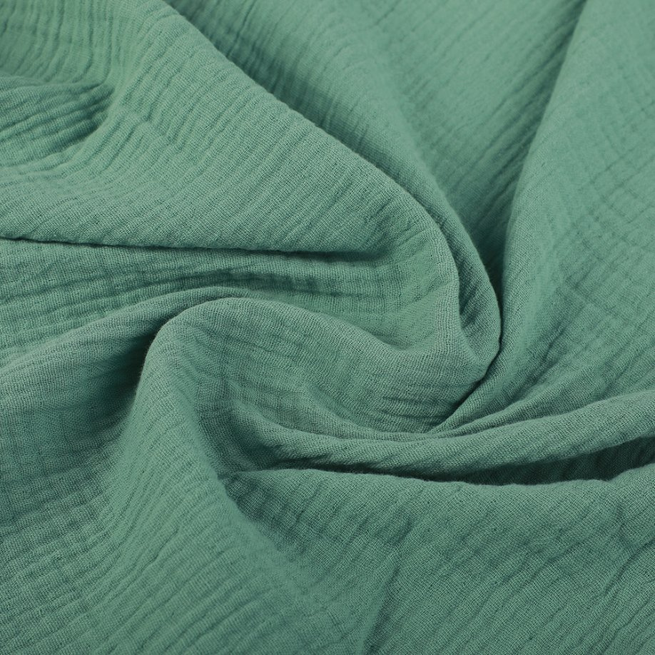 Customizable Lightweight 2 Layers Cotton Muslin Gauze Fabric for Lightweight Bedding