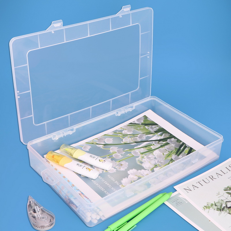 Sunshing Transparent A4 File Box Letter Folder Magazine Document Paper Organizers