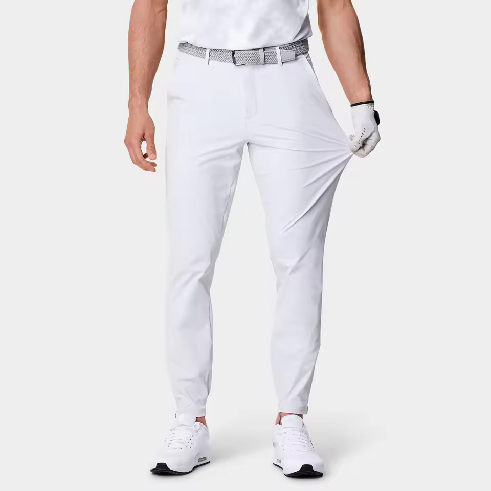 High Quality Slim Fit Mens Golf Trousers 4-way Stretch Custom Chino Pants Lightweight Casual Style With Low Waist
