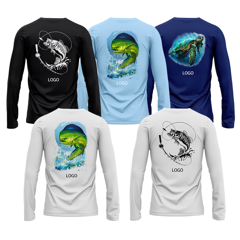 Perfomance Wear PRO Upf50 Polo Sleeve Performance Colared Sublimated Polyester Performance Wear Low MOQ Fishing Shirts