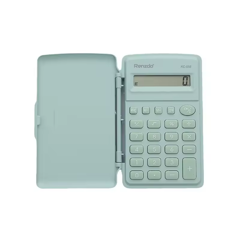 Kc-558 Mini Flip - Top Palm Calculator,Cute Cartoon - Styled,Small,Portable,Compact,Practical Calculator