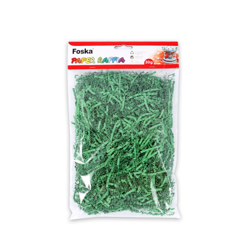 Foska 30g Colorful DIY Crafts Gift Wrapping Packing Shredded Raffia Paper