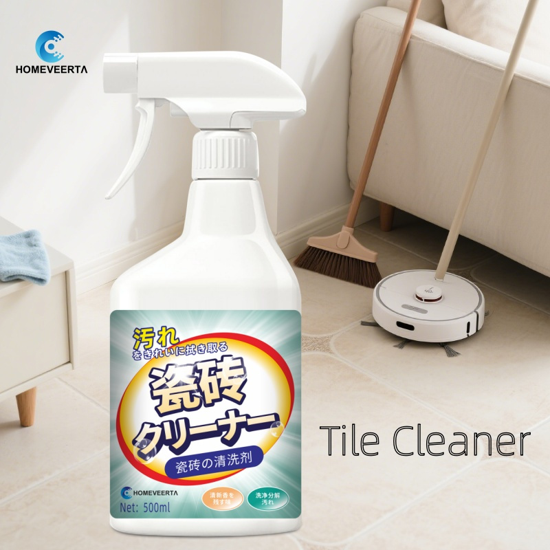 Powerful Cleaning Liquid Tile Cleaner Spray Tile and Grout Cleaner for Tiles, Wash Basins, Bathtubs, Toilets