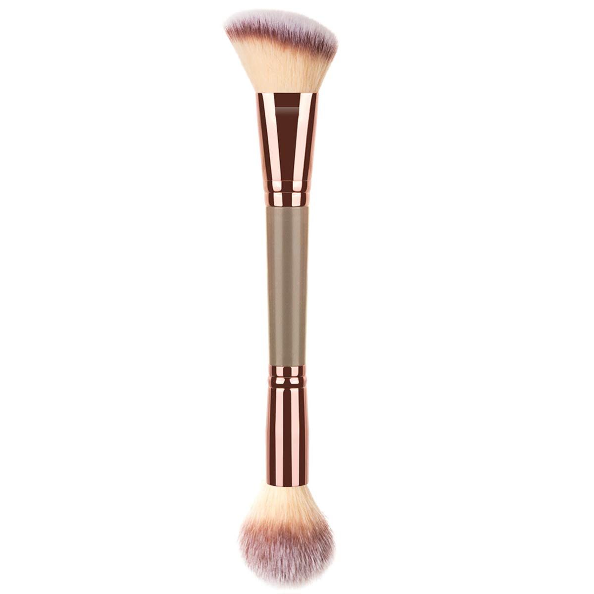 Foundation Makeup Brush, Double Ended Makeup Brushes for Blending Liquid Powder, Concealer Cream Cosmetics, Blush Brush