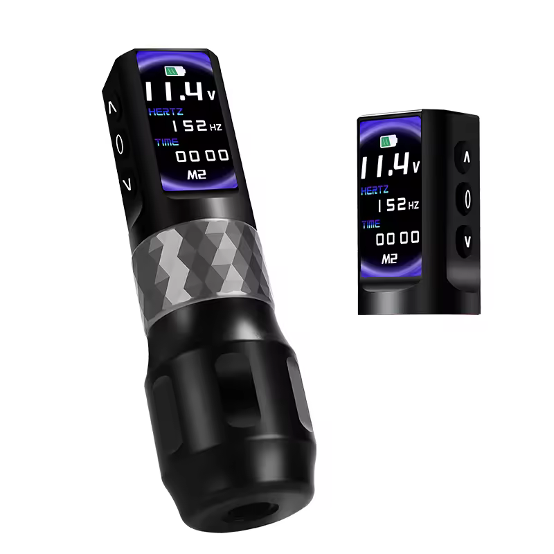 Premium Quality Digital Wireless Rotary Tattoo Machine Pen Tattoo Kit With Double Batteries