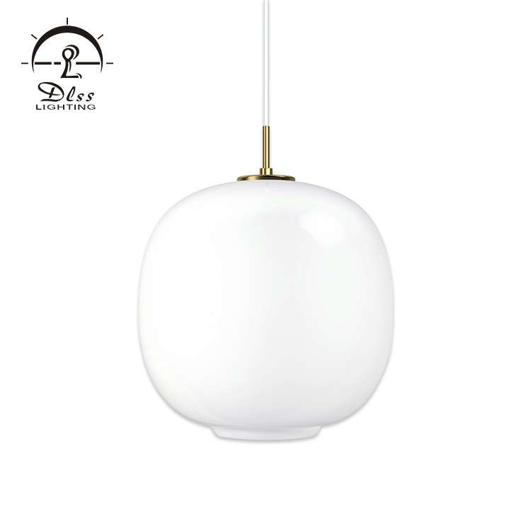 Ball Light Iron Glass White E27 Modern Lamp for Decoration