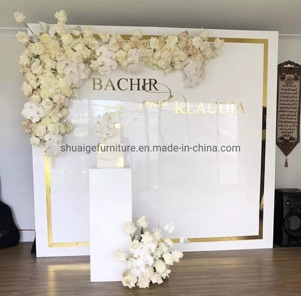 Wedding Furniture White Cheap PVC Material Party Wedding Backdrop