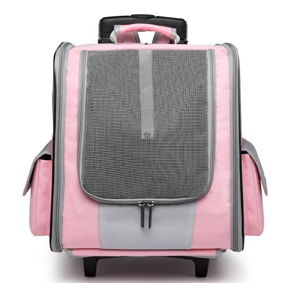 Pet Carrier Strollers Backpack Convert to Rolling Carrier Car Seat Bag for Cats Dogs Rabbits Kittens Puppies