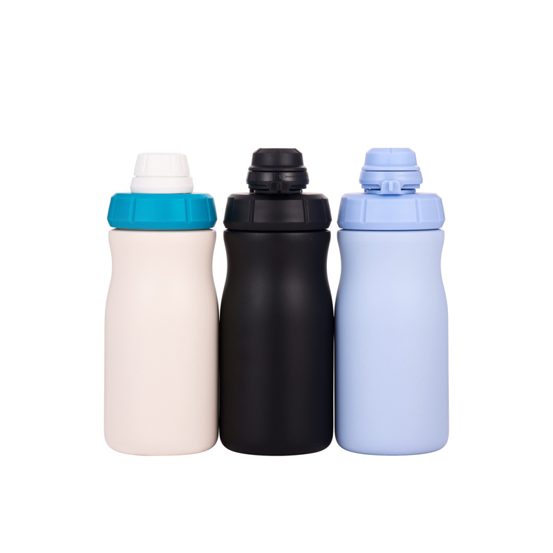 Super High Quality 14oz 18/8 Stainless Steel Water Bottle with 100% Leak-Proof Lock Lid with Strap Handle Spout Lid/Low MOQ