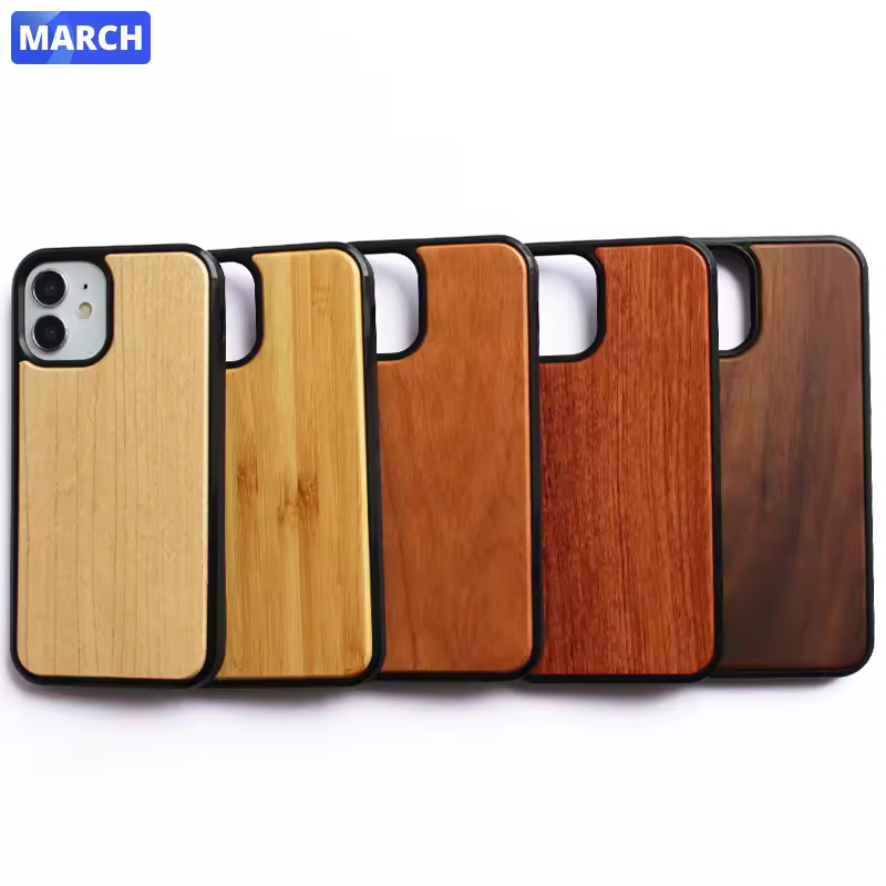 Wholesale Nature Wooden Phone Case Real Wood Blank Custom Logo Cell Cover For Iphone X Xs Xr 11 12 13 14 15 16 Pro Max 16e Case
