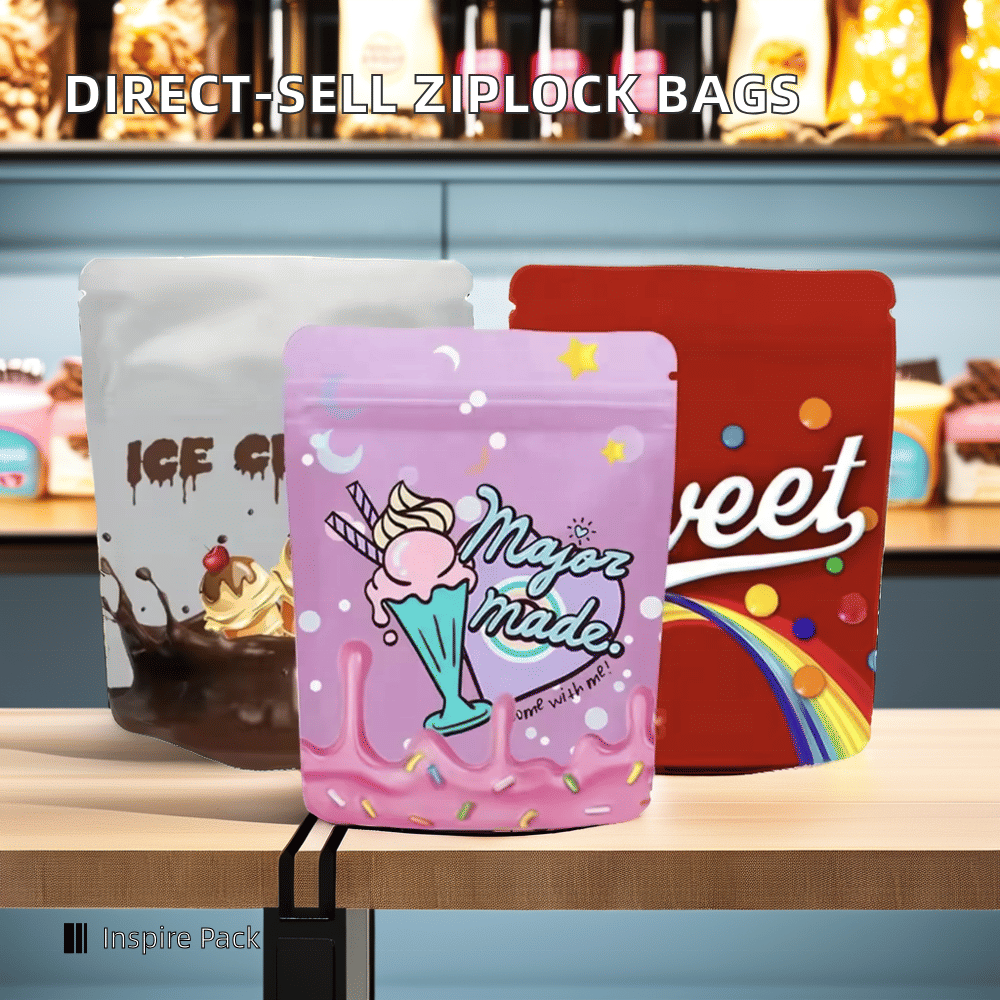 Factory Direct Printed Ziplock Moisture-Proof Vacuum Packaging Mylar Bags Stand-up Pouch for Sugar and Pet Food