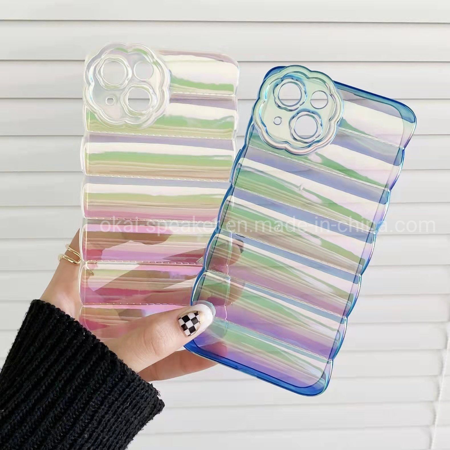 Camellia Flower Lens Protection Dazzling Colorful Shining Mobile Phone Case Cover for iPhone 11/12/13/13PRO/13PRO Max