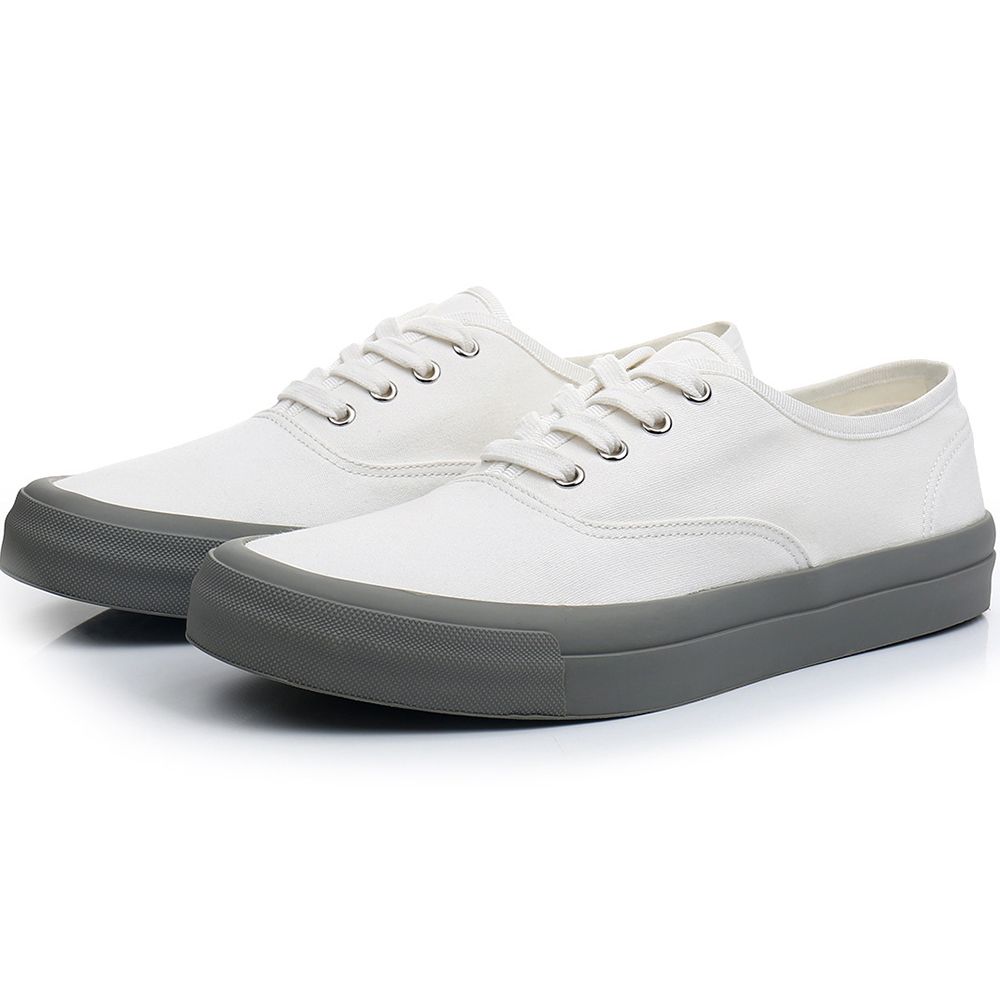 Men Shoes 2024 Summer Simple and Versatile Retro Cream Beige Flat Casual Canvas Trendy Shoes