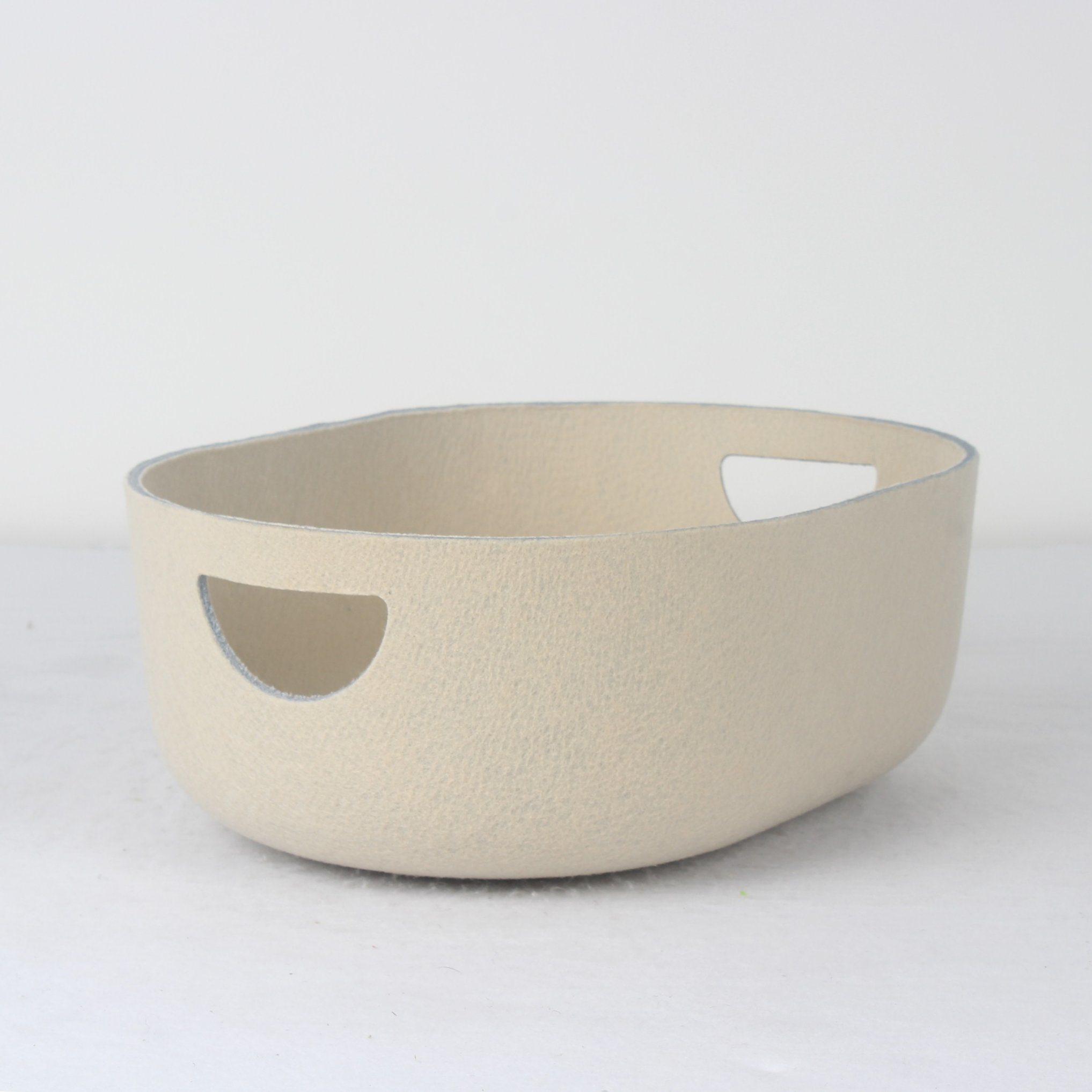 Recycled Pet Thermoforming Felt Nordic Style Toy Storage Boxes Grey Square Organizers for Drawers in Closet Made in China Fabric Storage Box Home Felt Basket