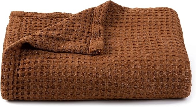 Personalized Lightweight Waffle Fabric for Breathable Comfortable Baby Swaddle Blanket