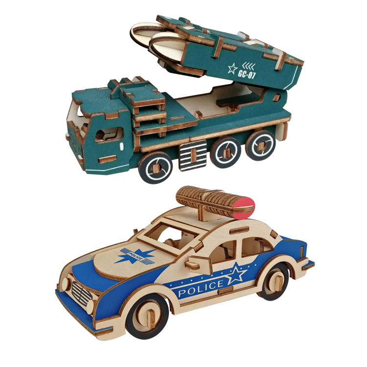 Wholesale Educational Toys Intelligent Wooden DIY Assembly Wood Toys Gift for Kids