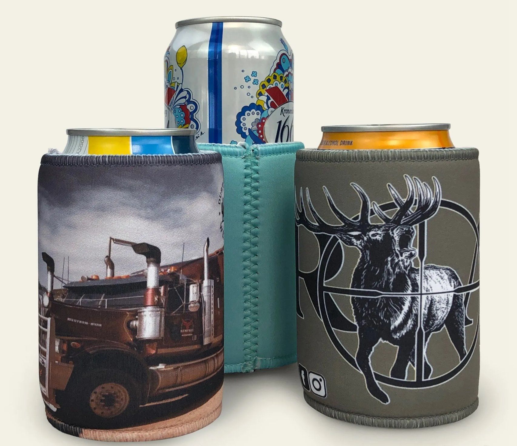 Promotional Gifts 12oz Neoprene Stubby Holder Sublimation Can Cooler Insulated Stubby Cooler Beer Bottle Cooler Coozies