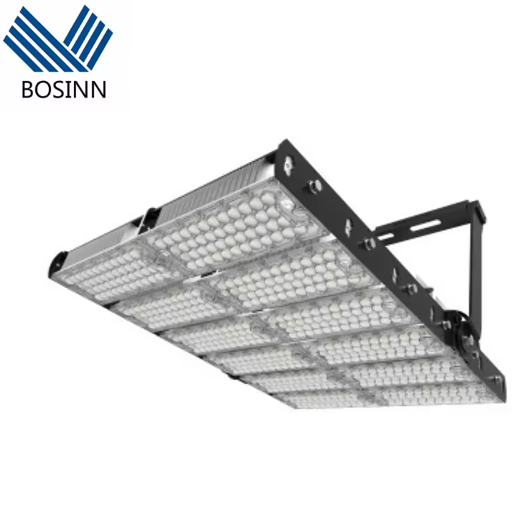 Tennis Stadium Lamp Fin Module 1500w Flood Lights Efficiency Without Glare 1500w Parking Lot High Mast Light