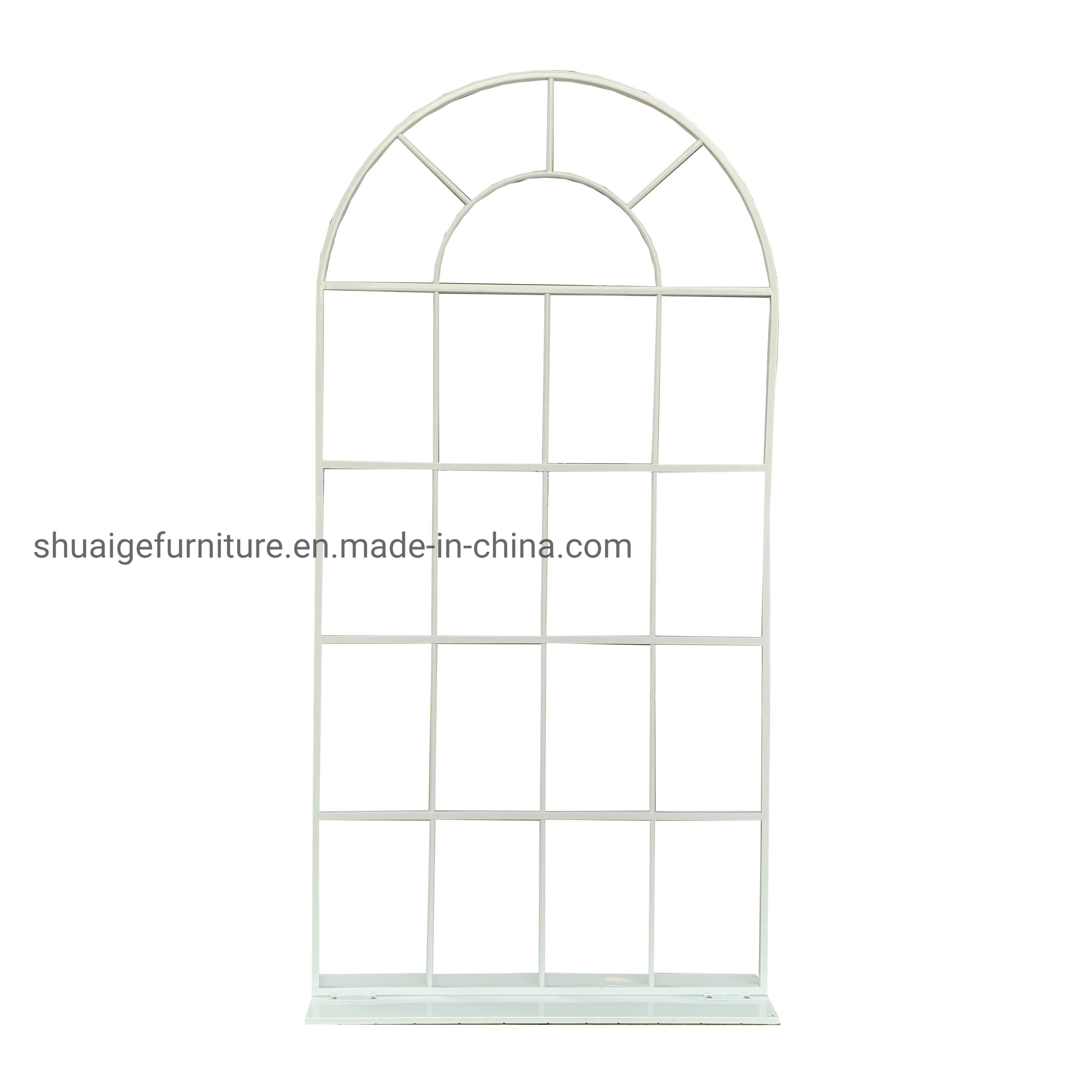 Factory Price Wedding Party Furniture White Stainless Steel Backdrop