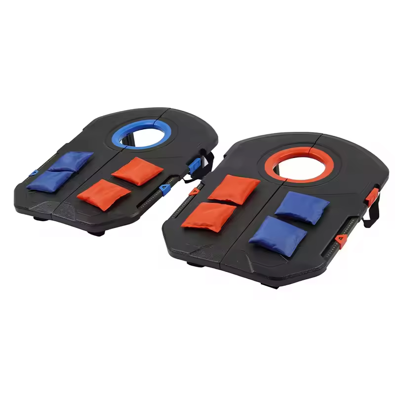 New Foldable Cornhole Boards Toss Game Set Pe & Pp Plastic With Score Keeper Sports & Entertainment Product Custom Cornhole