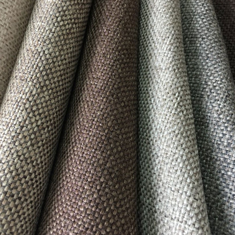 2024 100%Polyester Linen Sofa Chenille Woven Fabric for Furniture Recycle Curtain Home Textile