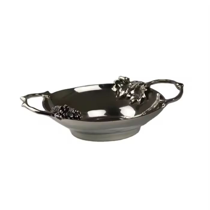 Latest Design Bowl With Handle Metal Aluminium Silver Color Use Home Hotel & Restaurant Tabletop In Wholesale Cheap Price