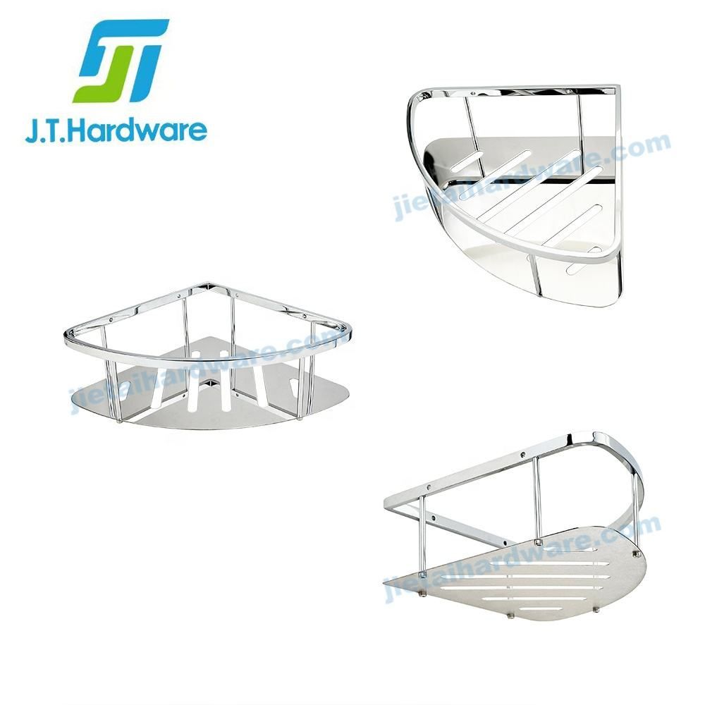 Wall Mounted Waterproof Corner Bathroom Accessories Sets Shower Caddy Kitchen Storage Bathroom Rack for Factory Price