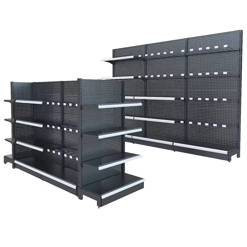 Commercial Supermarket Shelving,Heavy Duty Material Rack Shelf Guangdong Design Wholesale Grocery Professional Display Shelf