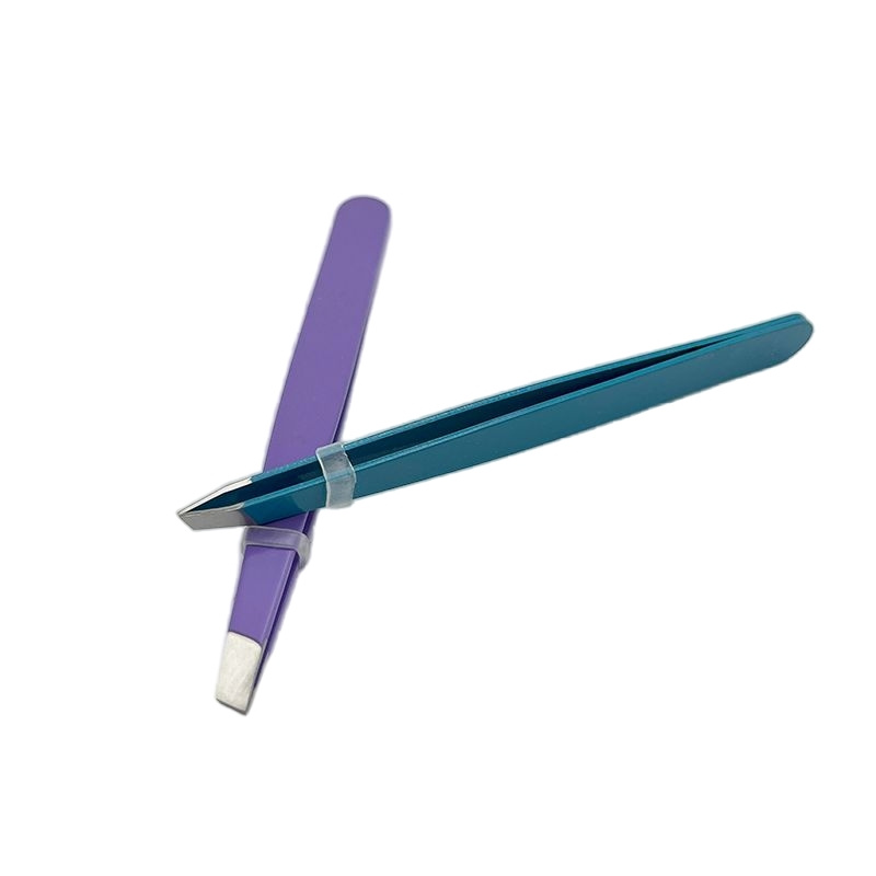 Professional Precision Facial Hair Remover Slanted Stainless Steel Eyebrow Tweezer